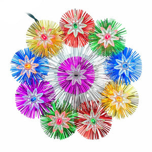 10 Light 8.5" UL Multicolor Retro Star Treetop 1