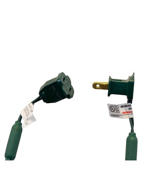 24.5' 50 Light UL Red & Pure White 5MM LED Green Wire Light Set 4