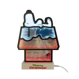 11.2" 75 Light Peanuts© Battery Operated Multicolor LED Snoopy Outdoor Infinity Light 1