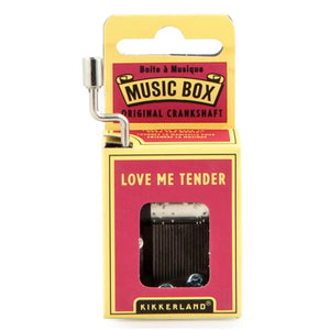 3" Love Me Tender Crank Galvanized Steel Music Box 1
