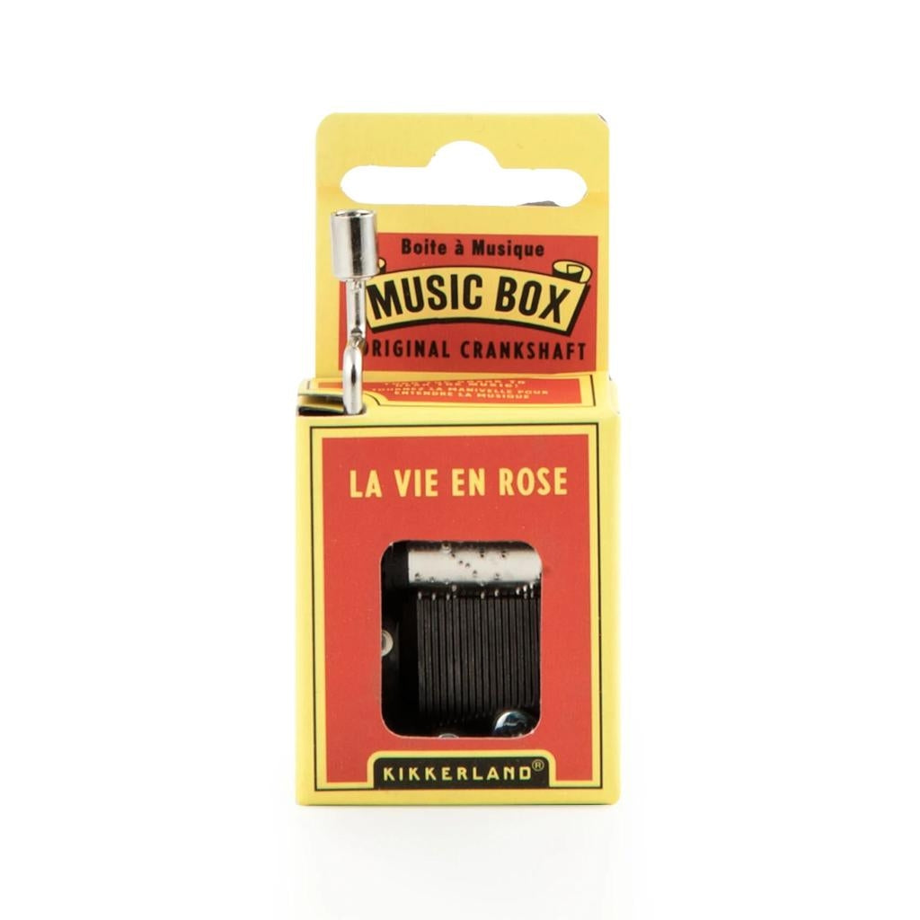 3" La Vie En Rose Crank Galvanized Steel Music Box 1