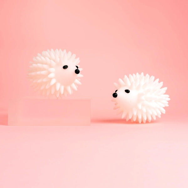 7.99" White Hedgehog Dryer Buddies (2 Pack) 3