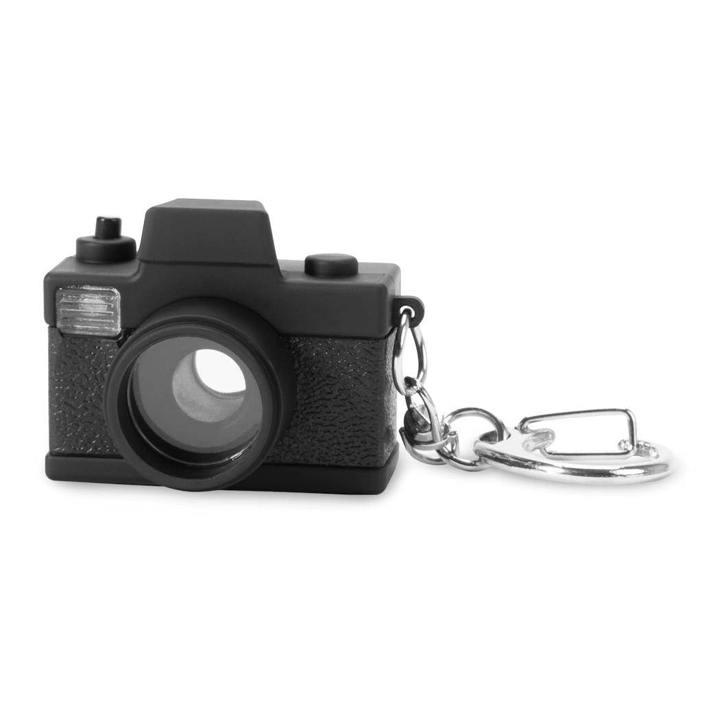 Camera Rubber Coated LED Light Keychain 1