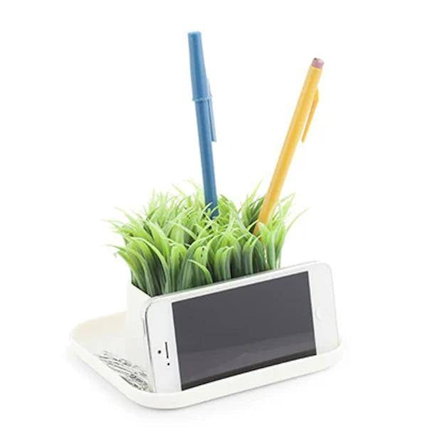 Potted Phone Stand and Pen Holder 1