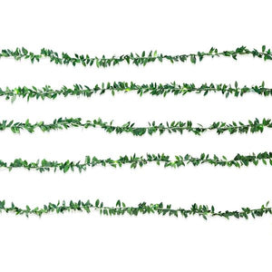 10' Green Leaf String Lights Battery Operated Garland 3