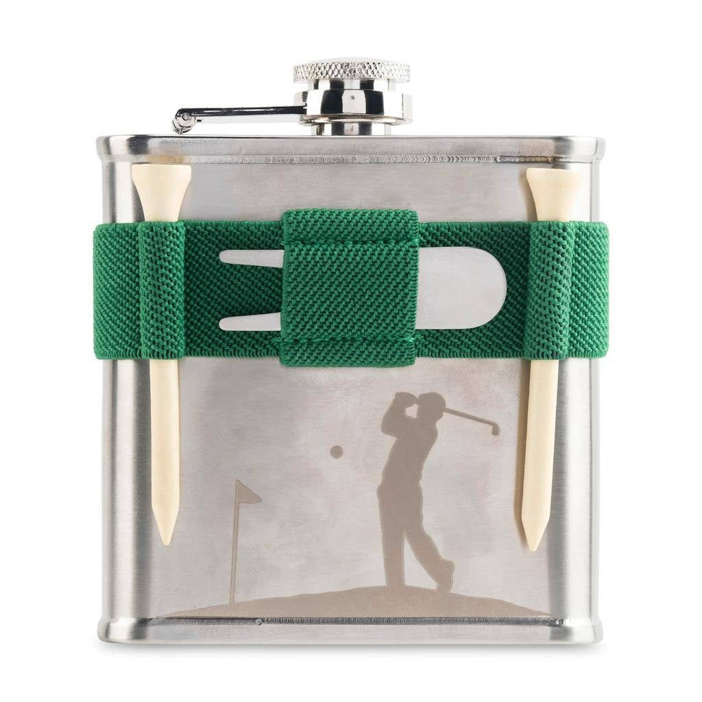 6oz Golf Kikkerland Flask 1