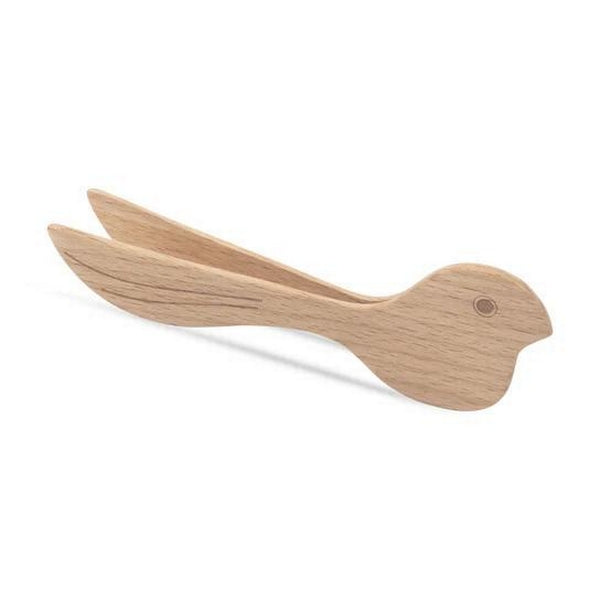 7.44" Bird Toaster Tongs Kikkerland 1