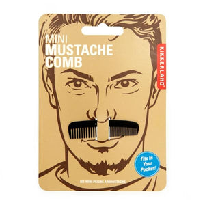 Black Mini Mustache Comb 3