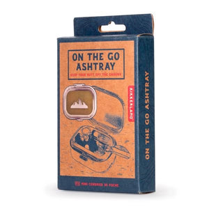 2.4" Silver and Green "Mountains On the Go" Ashtray 3