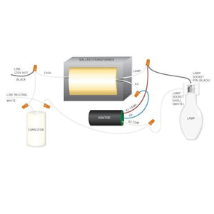 1 Lamp 35 watt 120 volt High Pressure Sodium Ballast Kit 2