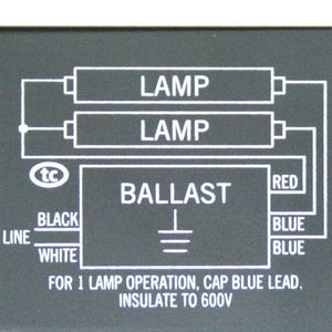 1-2 Lamp 120/277 volt T8 Fluorescent Ballast 3