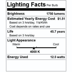 12.5 watt 120/277 volt 48" T8 Medium Bi-Pin Base 4000K Cool White LED 2