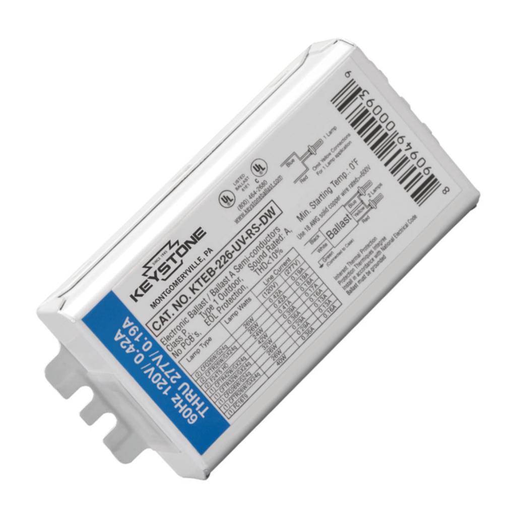 1-2 Lamp 26 watt 120/277 volt 4-Pin CFL Ballast 1