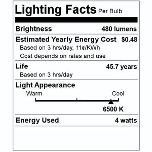 4 watt 18" 120/277 volt T8 Recessed Double Contact Base 6500K Daylight LED Tube 2