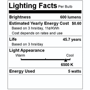 5 watt 24" 120/277 volt T8 Recessed Double Contact Base 6500K Daylight LED Tube 2