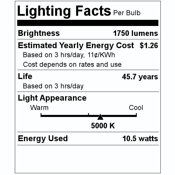 10.5 watt 120/277 volt 48" T8 Medium Bi-Pin Base 5000K Daylight LED 2