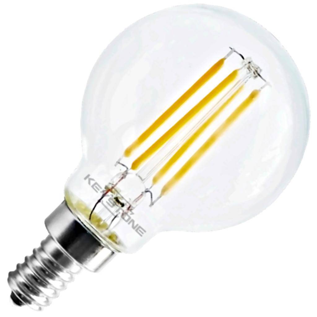 4.5 watt 120 volt G16.5 Candelabra Screw Base 3000K Natural White Dimmable LED 1