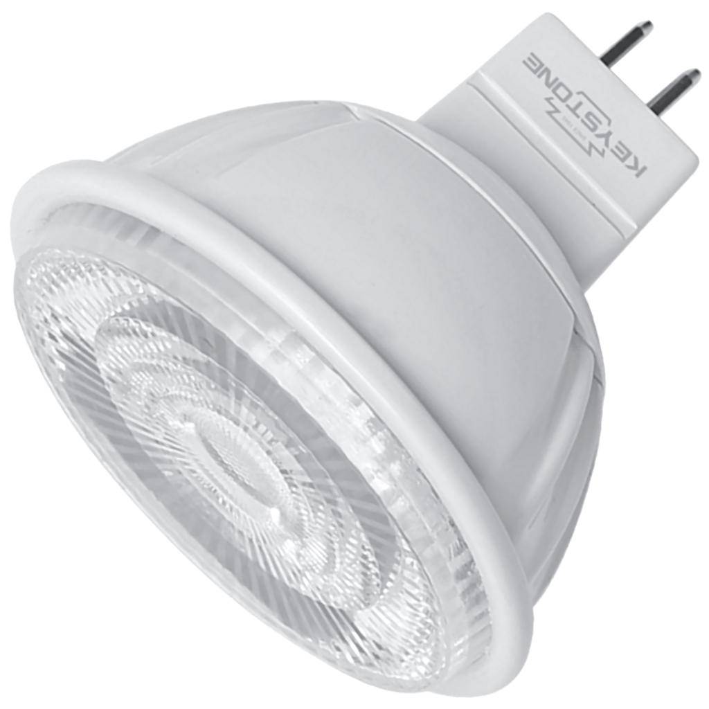 7.5 watt 12 volt MR16 Bi-Pin Base 3000K Natural White Dimmable LED Flood 1