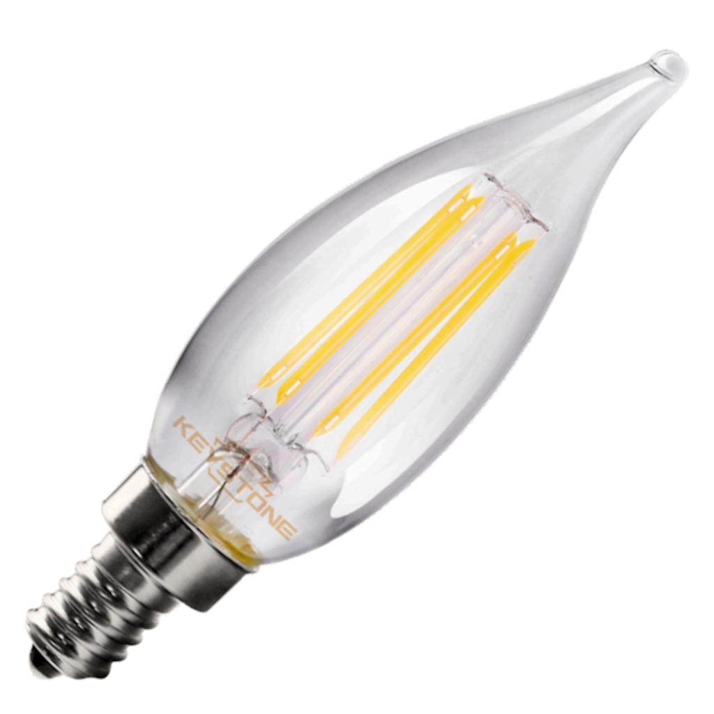 4.5 watt 120 volt CA11 Candelabra Screw Base 3000K Natural White Dimmable LED 1