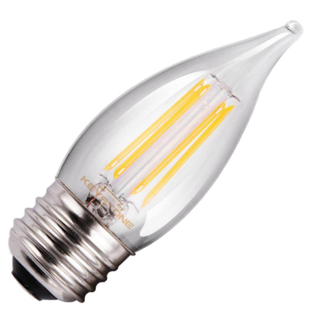 4.5 watt 120 volt CA11 Medium Screw Base 2700K Warm White Clear Dimmable LED 1