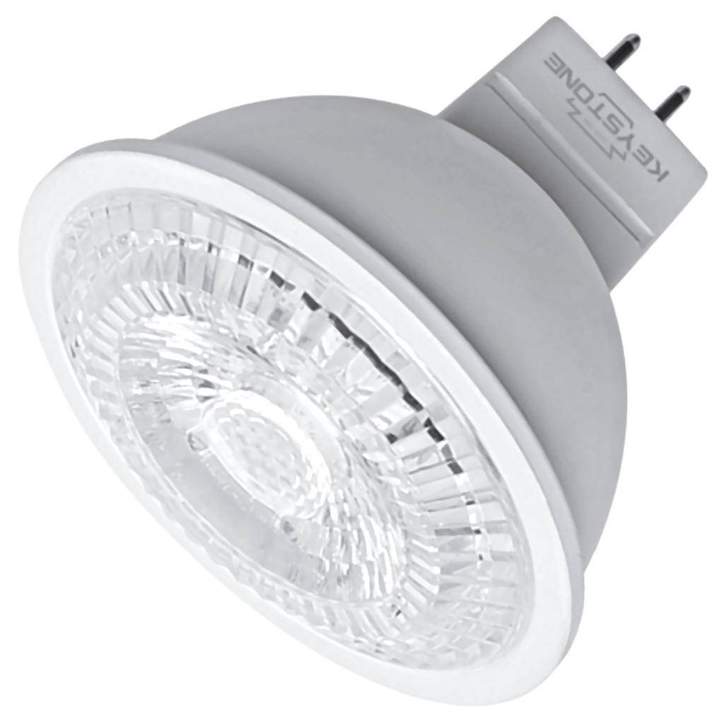 7 watt 12 volt MR16 Bi-Pin Base 4000K Cool White Dimmable LED Narrow Spot 1