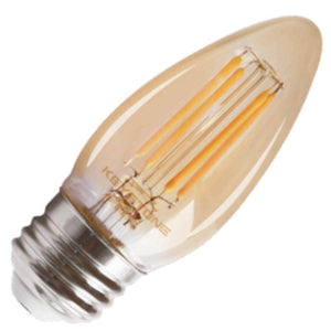 5.5 watt B11 Medium Screw Base 2200K Warm White Amber Dimmable LED 1