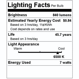 7 watt 120/277 volt 30" T8 Recessed Double Contact Base 6500K Daylight Non-Dimmable LED Tube 2