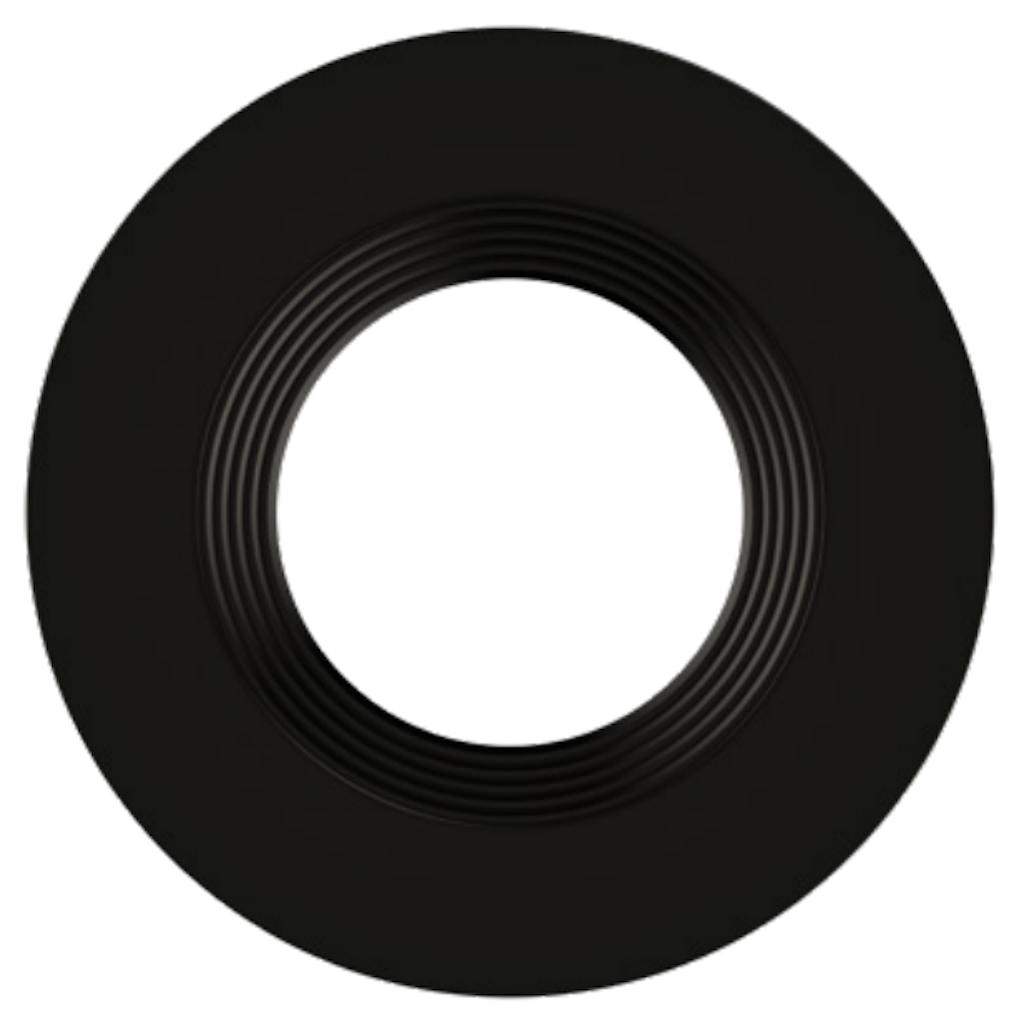 4" Matte Black Trim For LED Downlight 1