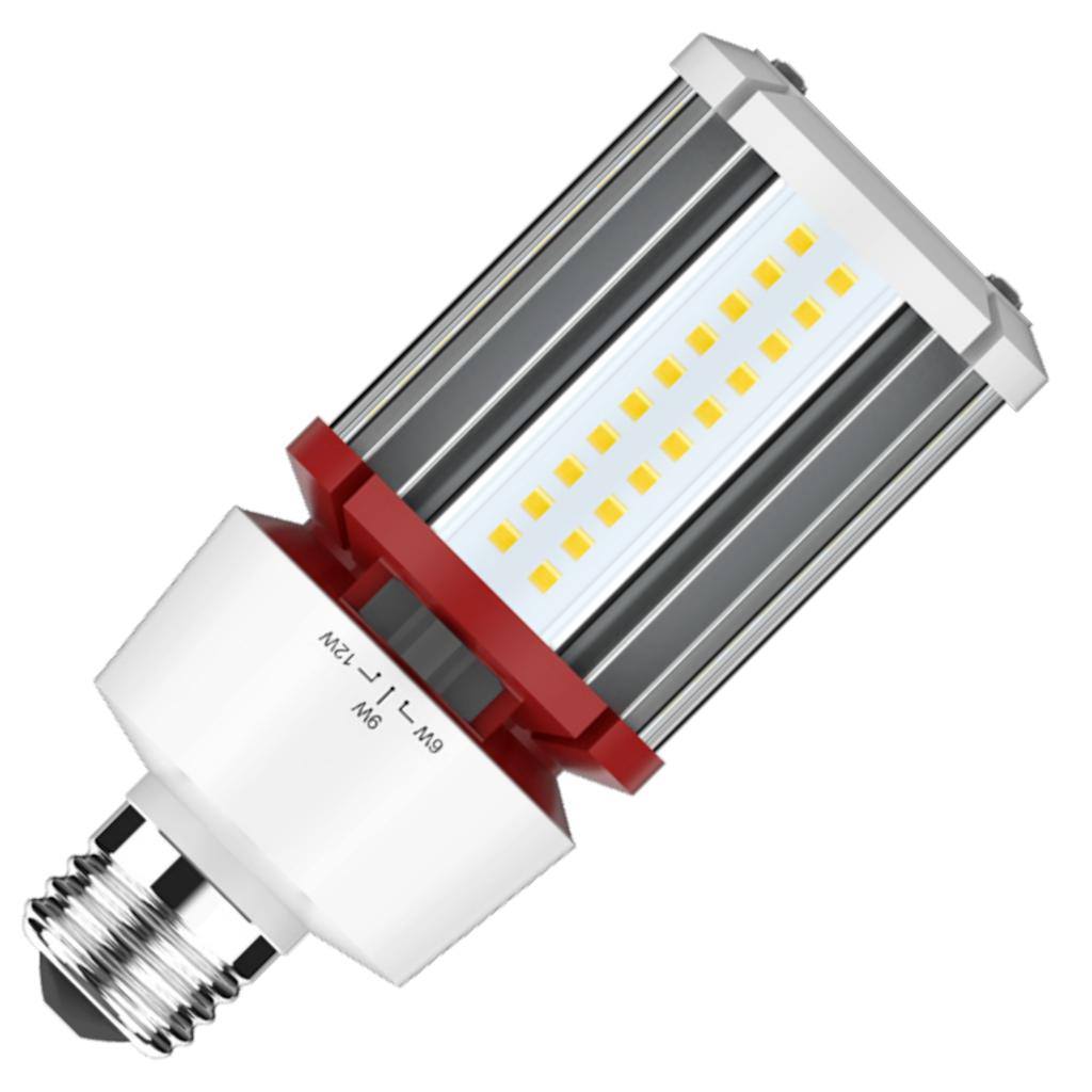 Selectable watt 120/277 volt Medium Screw Base 5000K Daylight LED 1
