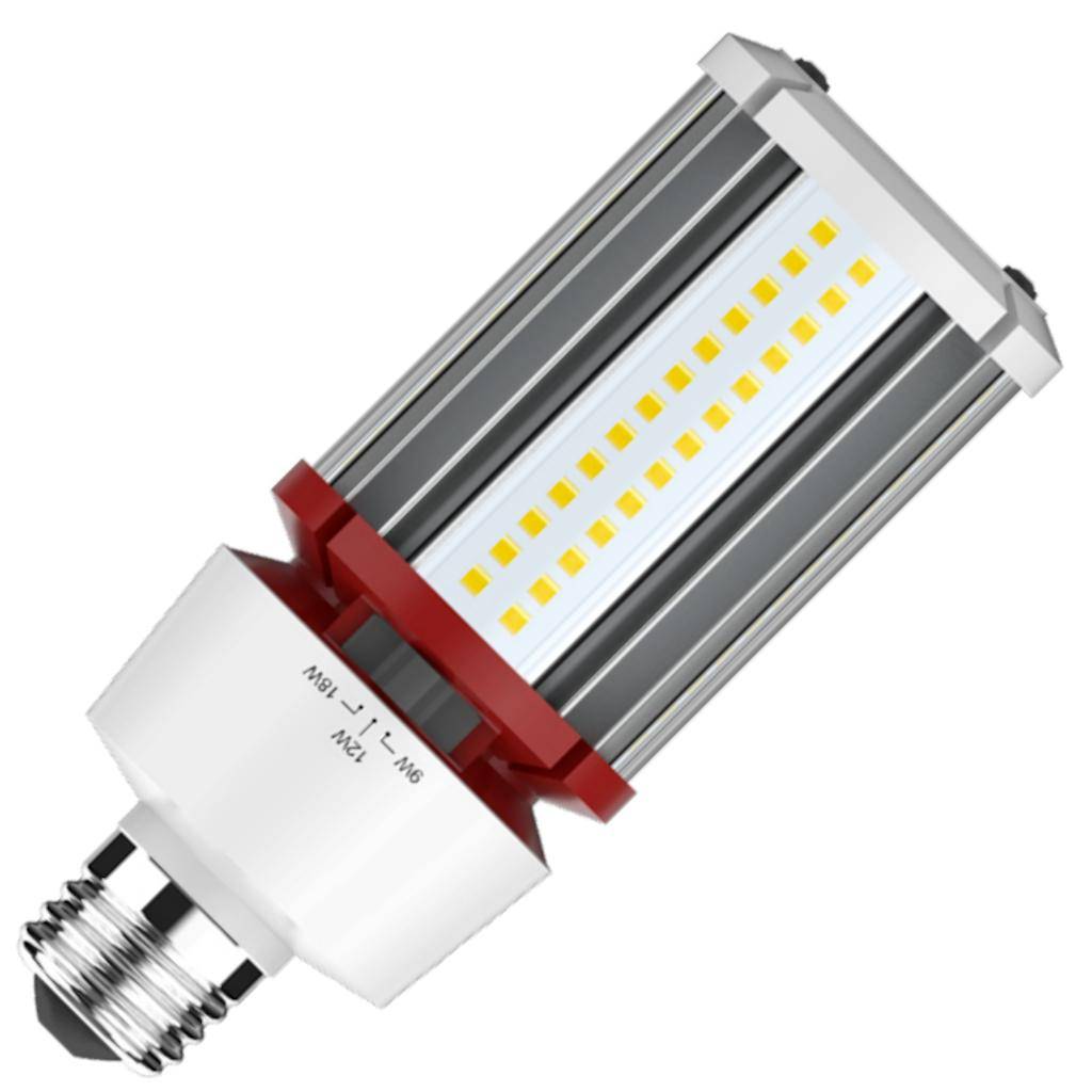 Selectable watt 120/277 volt Medium Screw Base 4000K Cool White Non-Dimmable LED 1