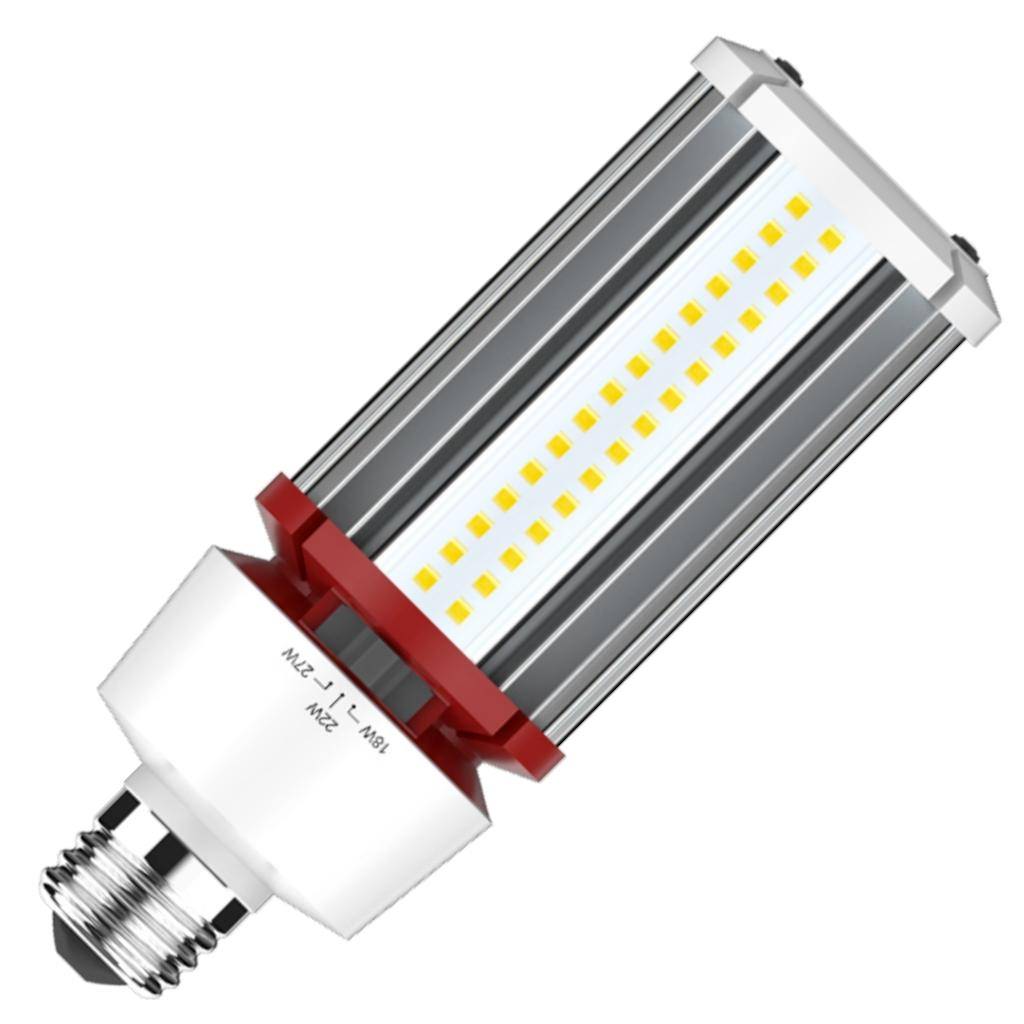 Selectable watt 120/277 volt Medium Screw Base 3000K Natural White Non-Dimmable LED 1