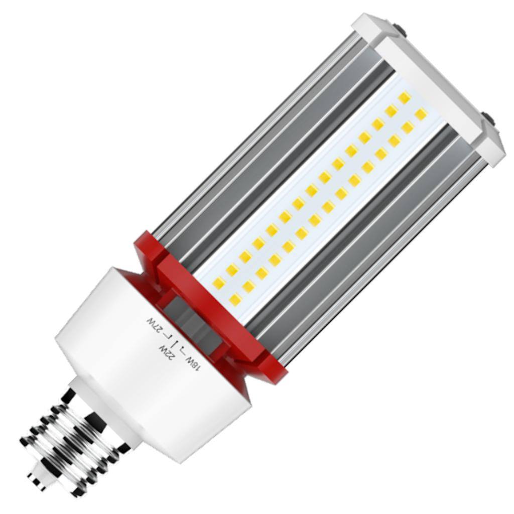 Selectable watt 120/277 volt Exclusionary Mogul Screw Base 4000K Cool White Non-Dimmable LED 1