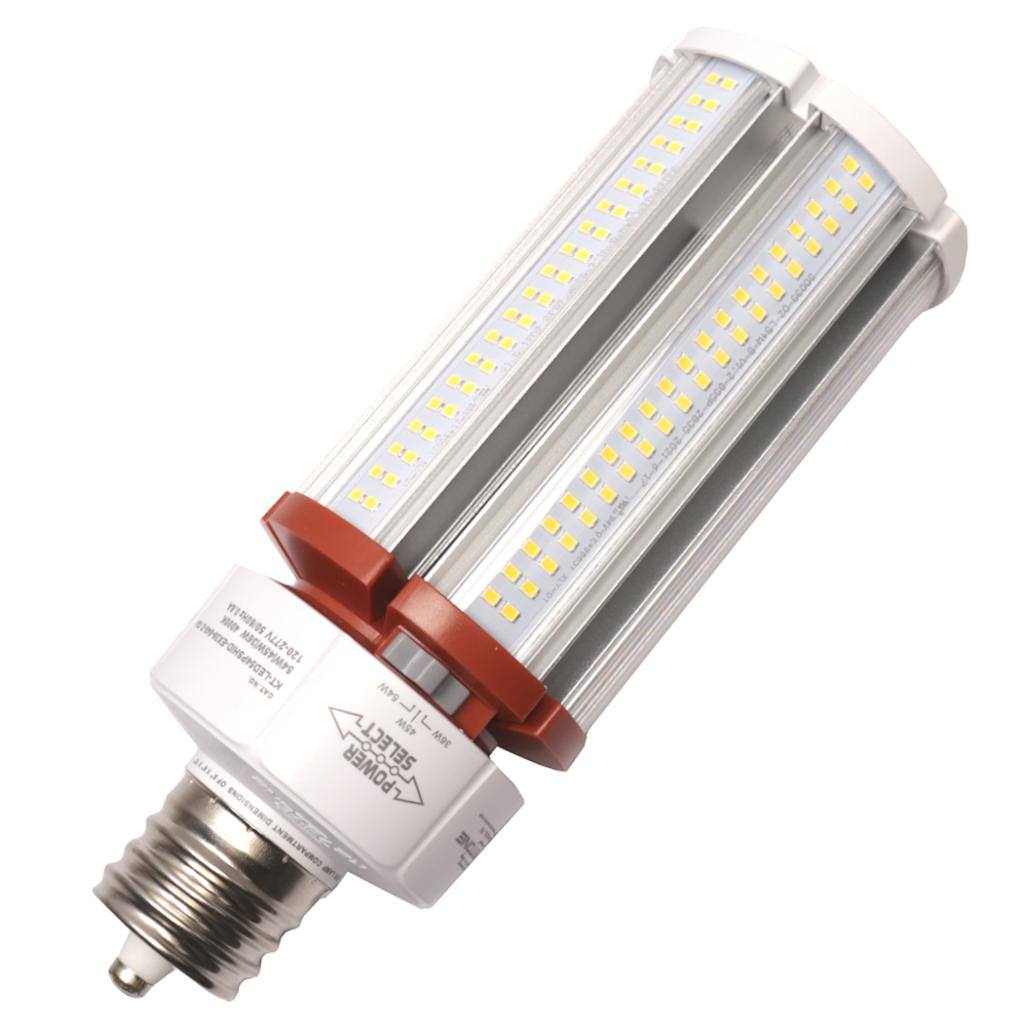 Selectable watt 120/277 volt Exclusionary Mogul Base 4000K Cool White Non-Dimmable LED 1
