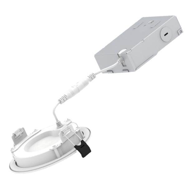 4" 8.5/9.5/10.5 watt 120/277 volt CCT Selectable Dimmable LED Downlight 1