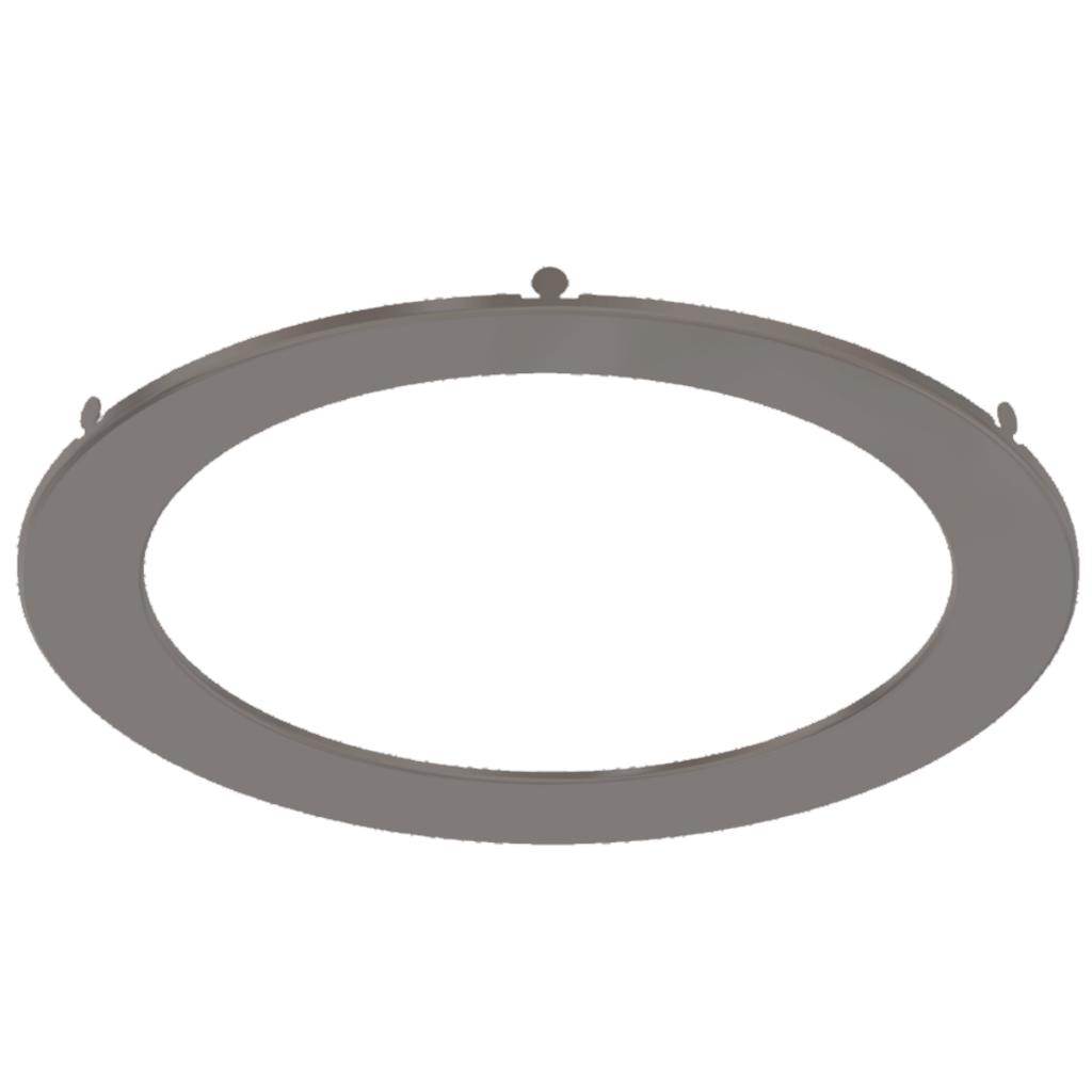 4"  Brushed Nickel Trim For LED Downlight 1