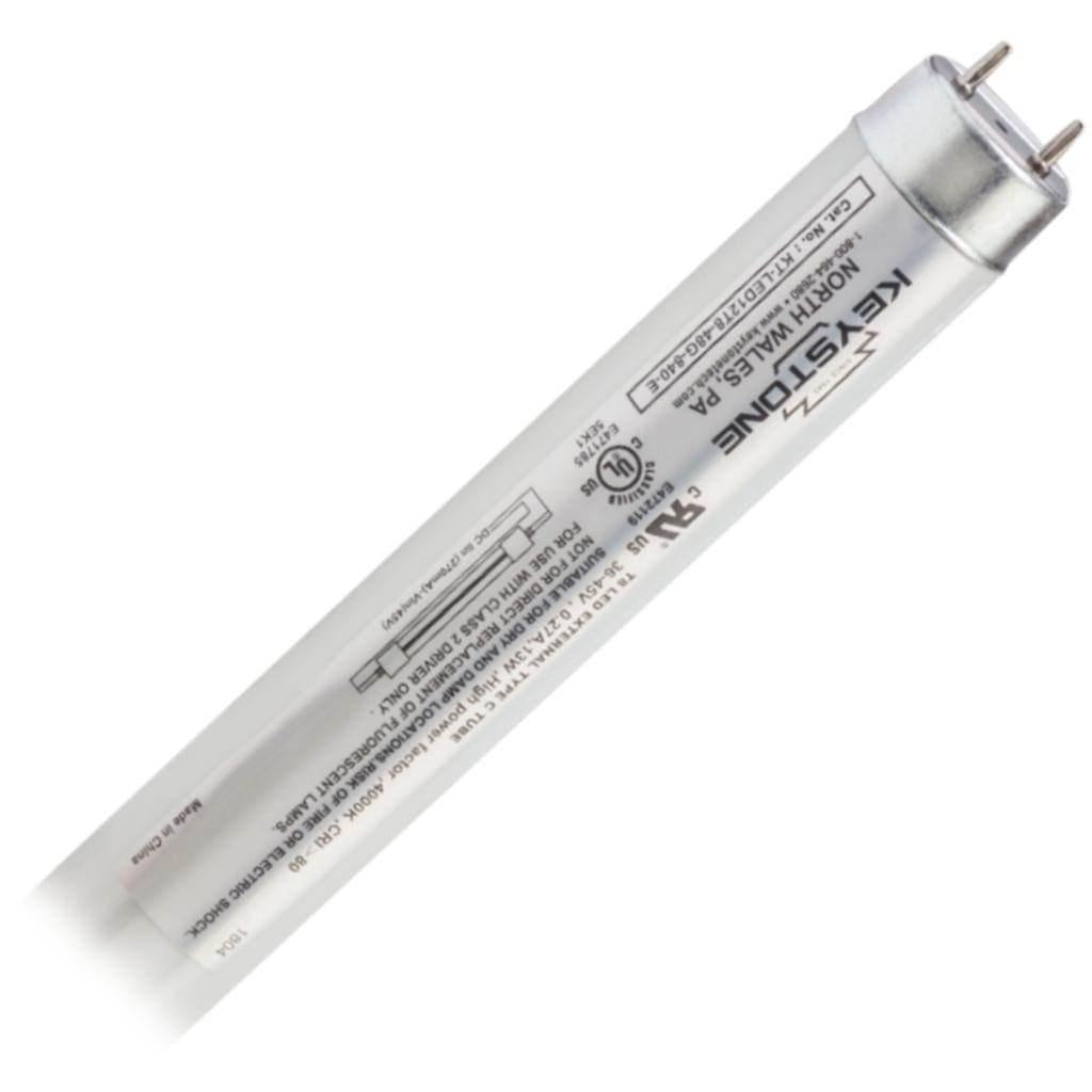 48" 11.5 watt 36/45 volt T8 Medium Bi-Pin Base 4000K Cool White LED Light Bulb 1