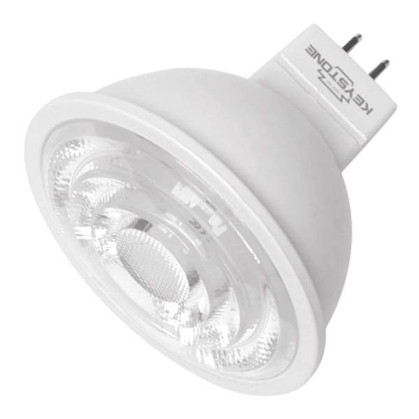 6.5 watt 12 volt MR16 Bi-Pin Base 3000K Natural White Dimmable LED Flood 1