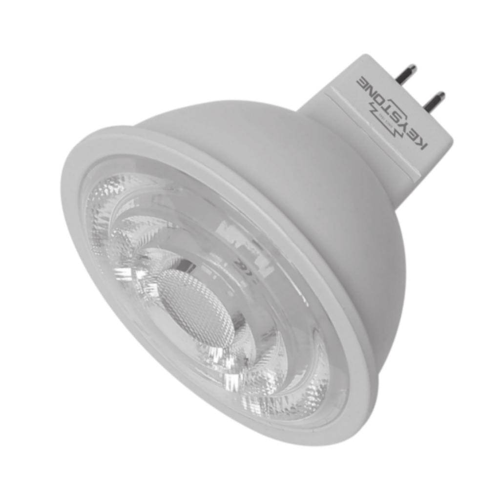 6.5 watt 12 volt MR16 Bi-Pin Base 4000K Cool White LED Light Bulb 1