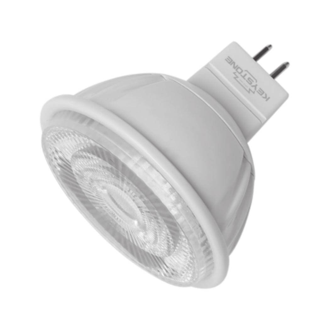 7.5 watt 12 volt MR16 Bi-Pin Base 3000K Natural White LED Light Bulb 1