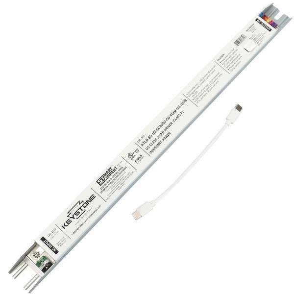 85 watt 120/277 volt Programmable USB Smart Current Dimmable Keystone Programmable LED Driver 1