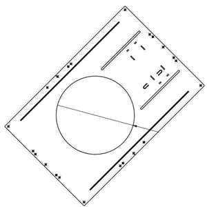 8" and 10" Round New Construction Rough-in Mounting Plate 1