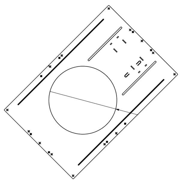 8" and 10" Round New Construction Rough-in Mounting Plate 1