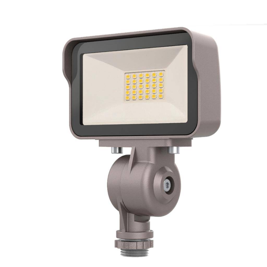 15 watt 120/277 volt CCT Selectable Bronze LED Flood Light Fixture 1