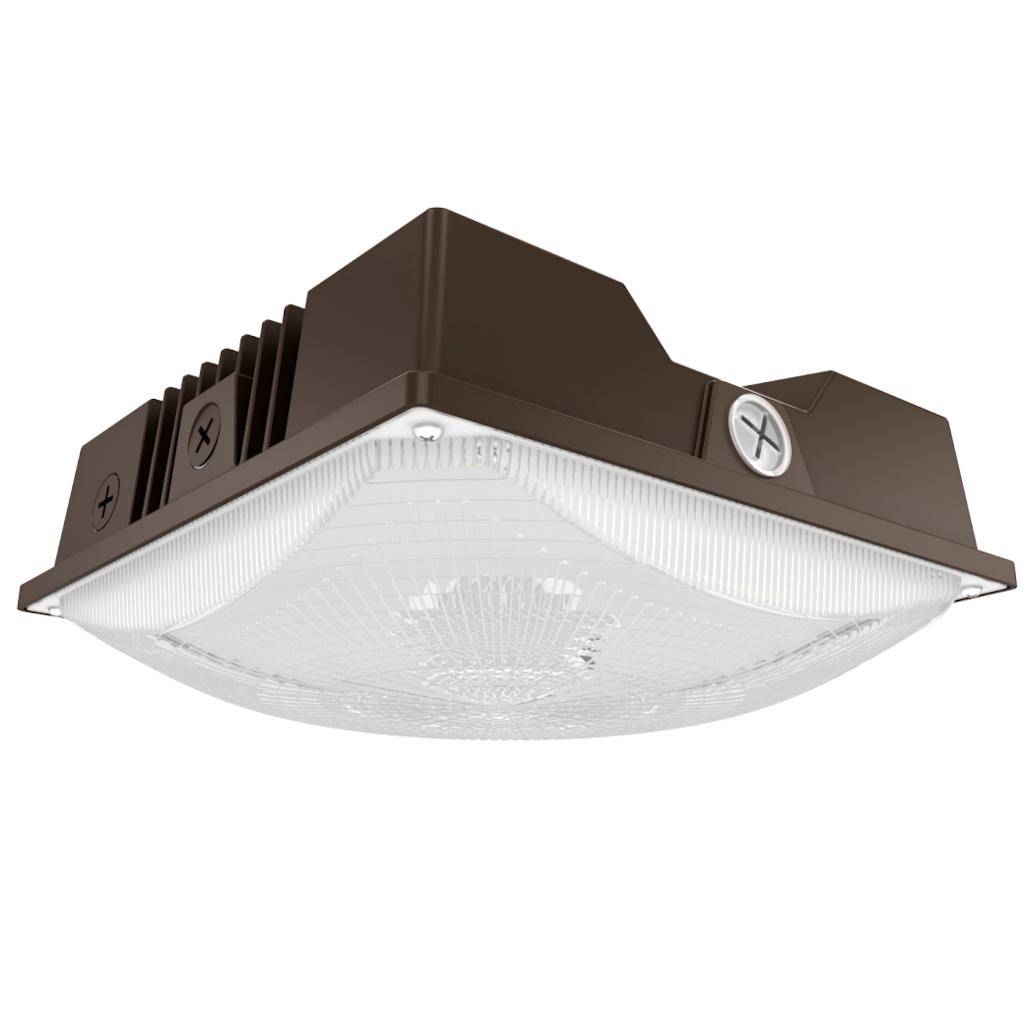 40/50/60 watt 120/277 volt CCT Selectable Dimmable LED Canopy 1