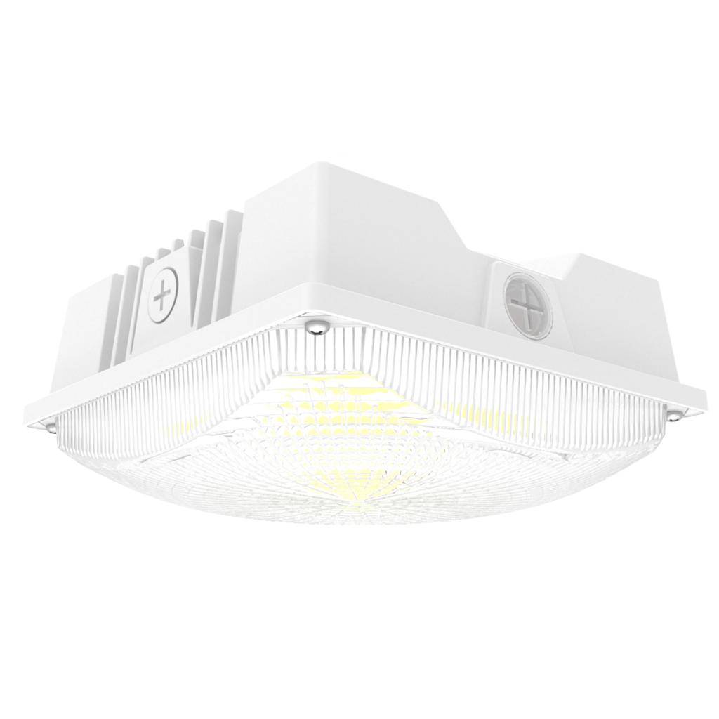 20/30/40 watt 120/277 volt CCT Selectable White Dimmable LED Canopy 1