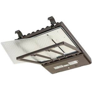 Selectable watt 277/480 volt CCT Selectable Bronze LED Area Light Fixture 1
