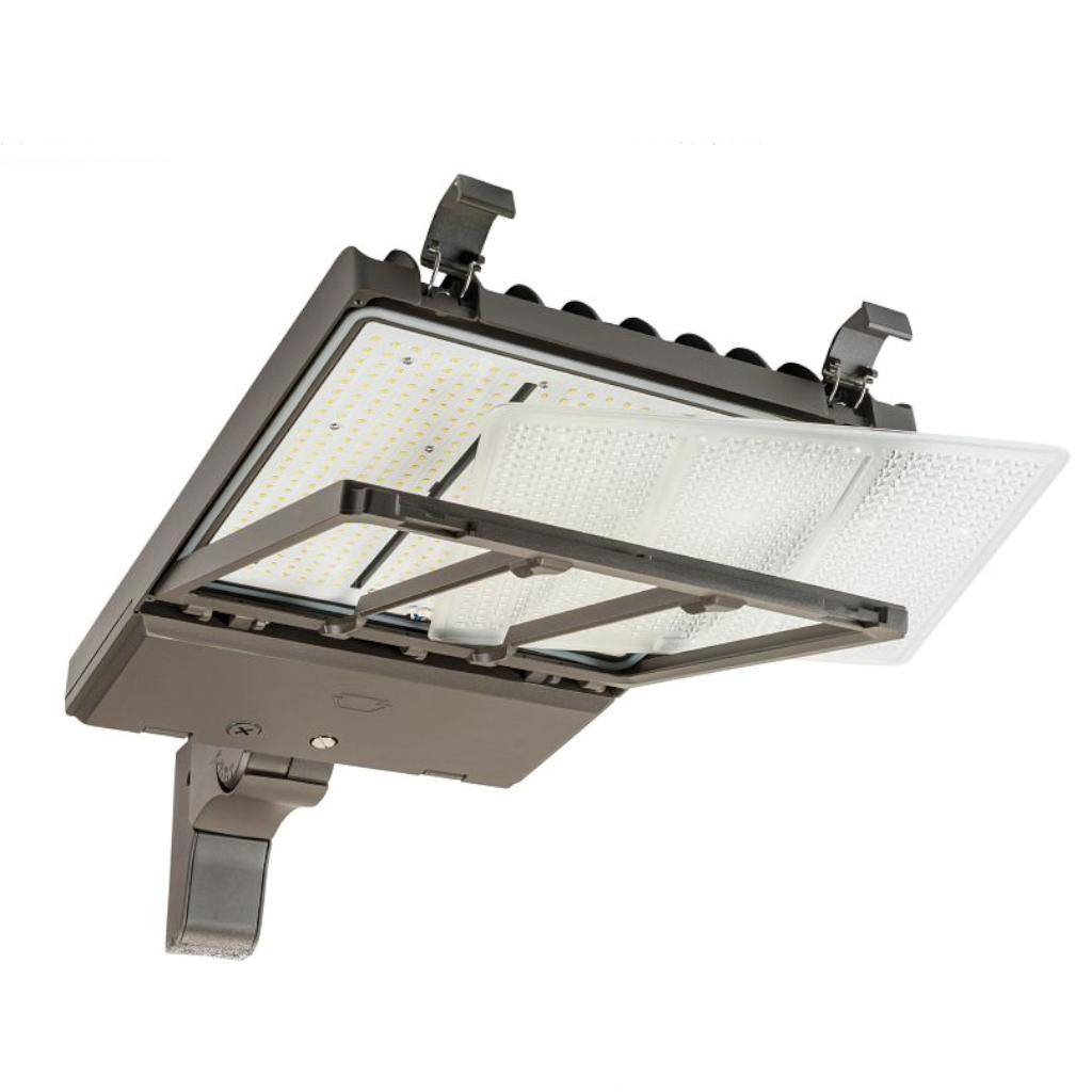 Selectable watt 120/277 volt CCT Selectable Bronze LED Area Light Fixture 1