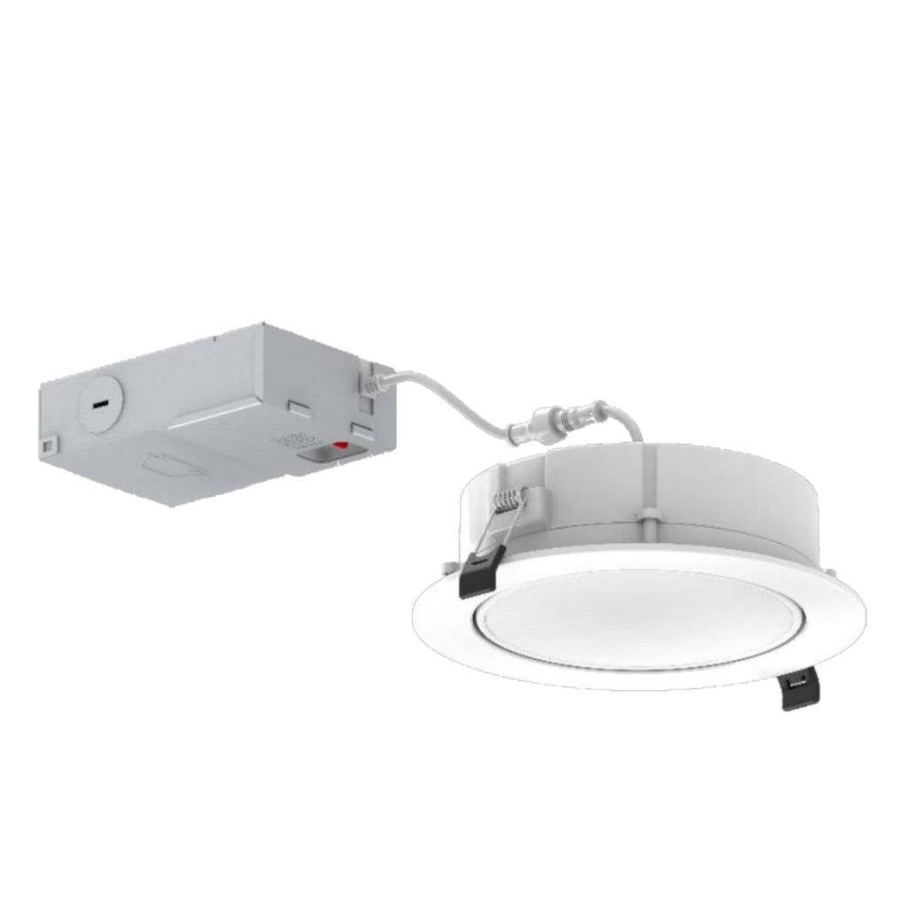 6" 12 watt 120 volt CCT Selectable White LED Gimbal Downlight 1
