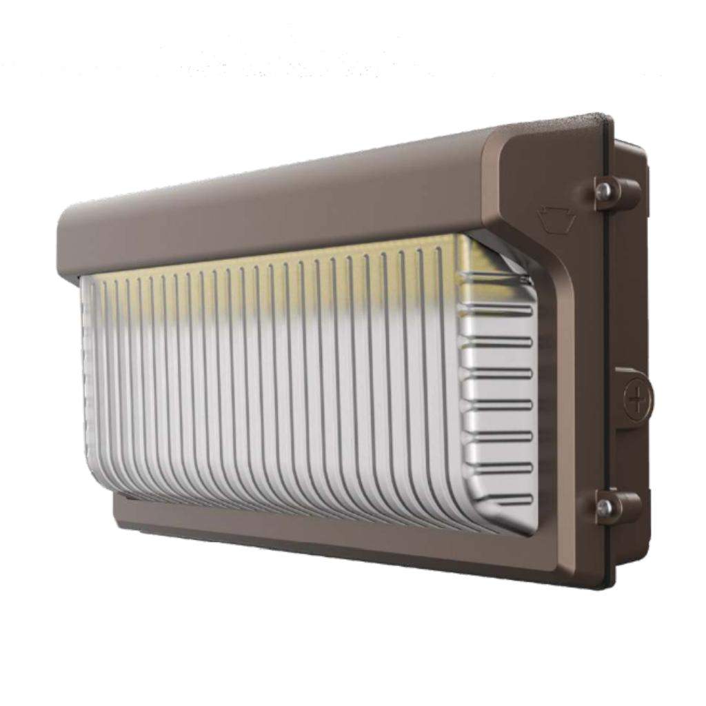 Selectable watt 120/277 volt CCT Selectable Bronze LED Wall Pack 1