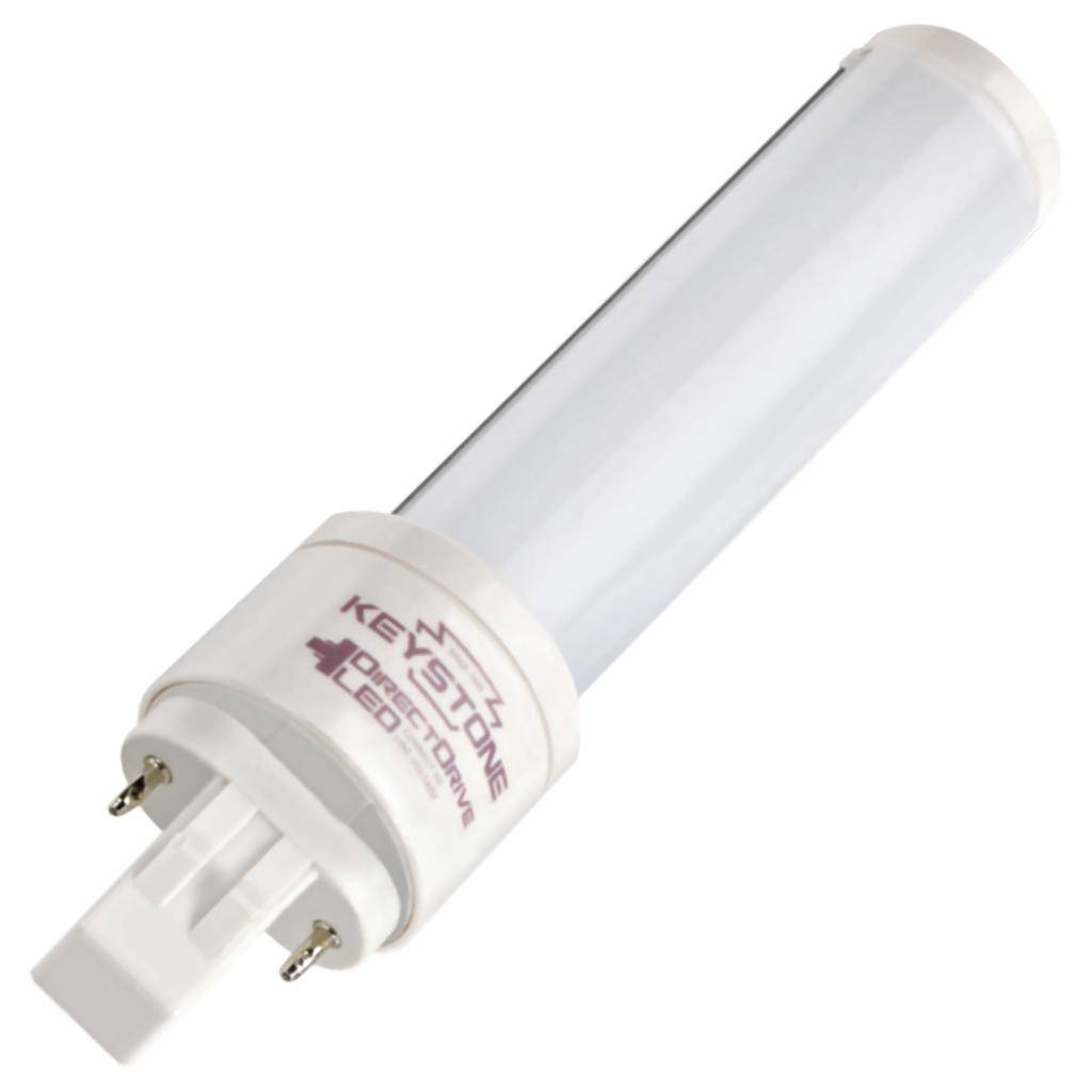 6 watt 120/277 volt PL 2-Pin Base Non-Dimmable 3000K Natural White LED 1